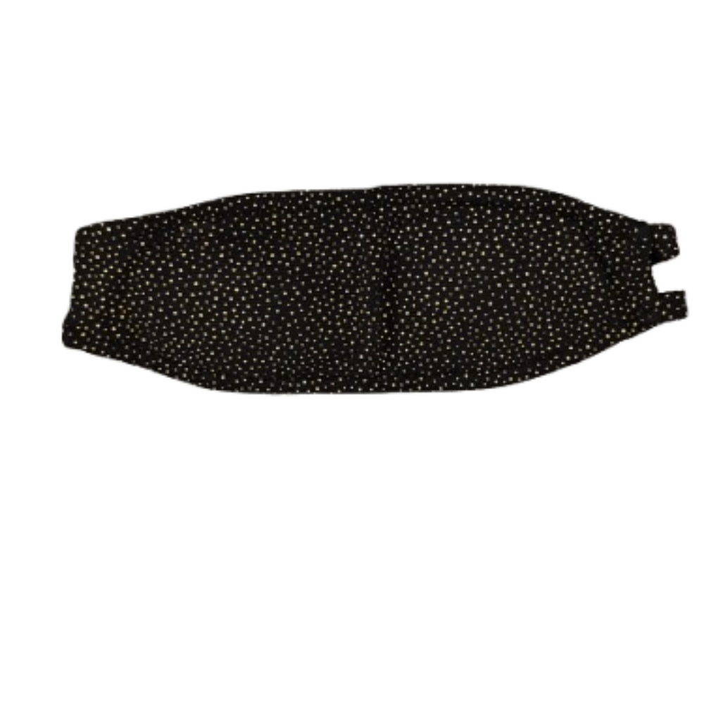Onia Black Speckled Gold Strapless Bandeau Bikini Top